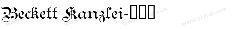 Beckett Kanzlei字体转换